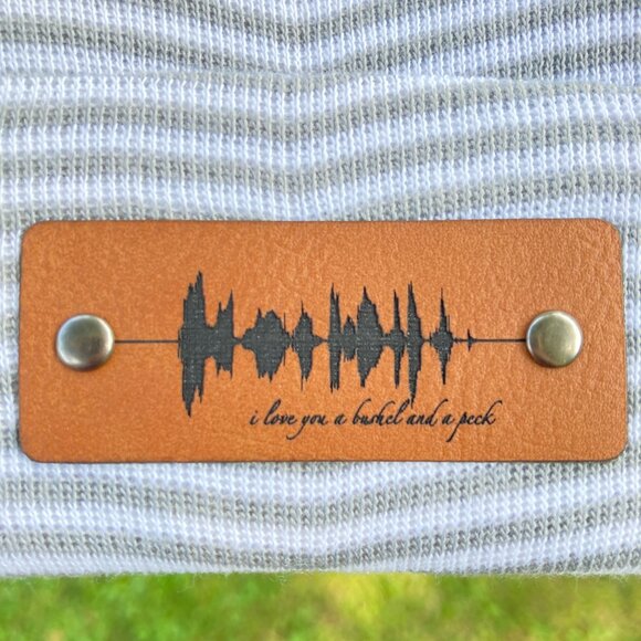 I Love You A Bushel And A Peck Soundwave Newborn Baby Beanie - Gray - Not Custom - Picture 7 of 8